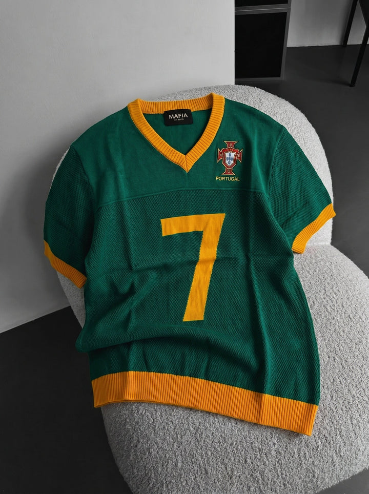 Oversize Portugal Knit T-shirt - Zielony