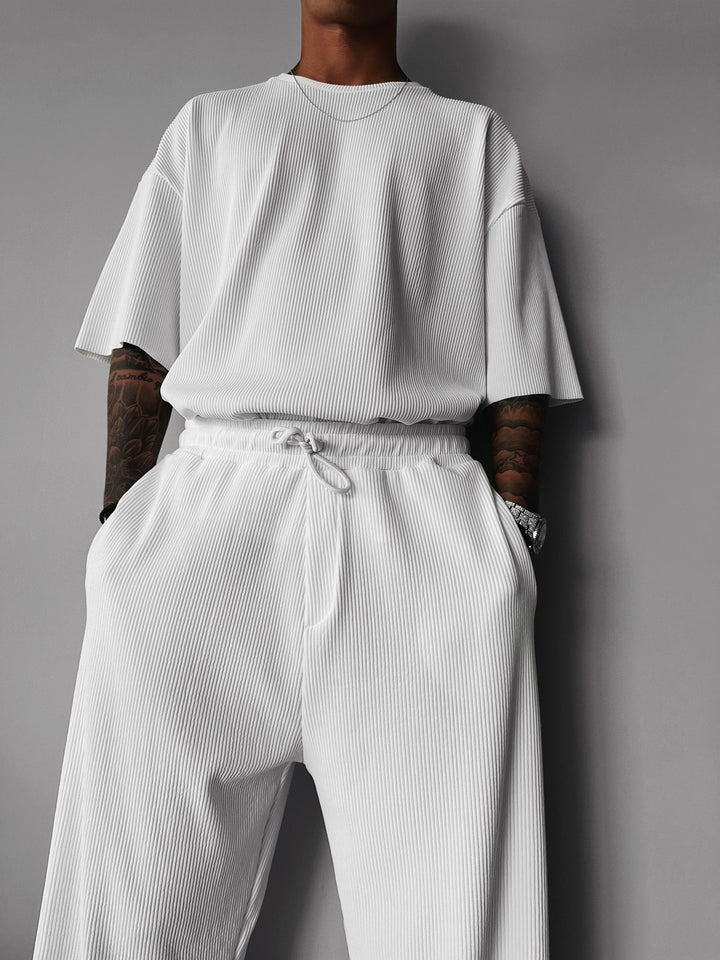 Oversize Cord Tee - Biały
