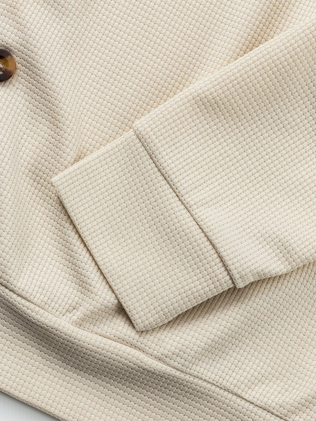 Fakturowany Button-Up kurtka