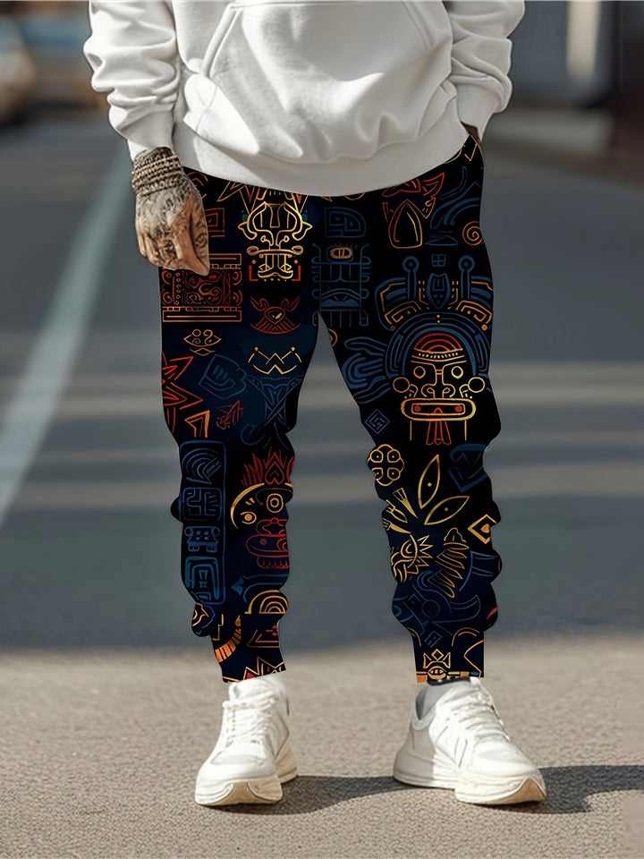 Wyrazisty wzorzysty joggery
