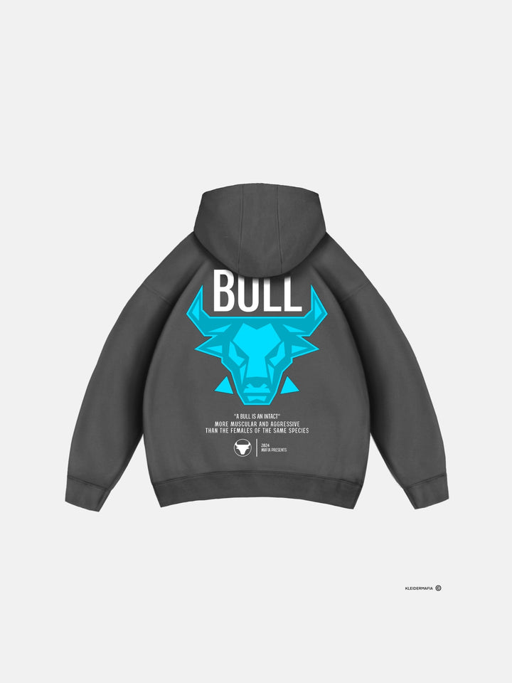 Oversize Bull Hoodie - Tornado Szary