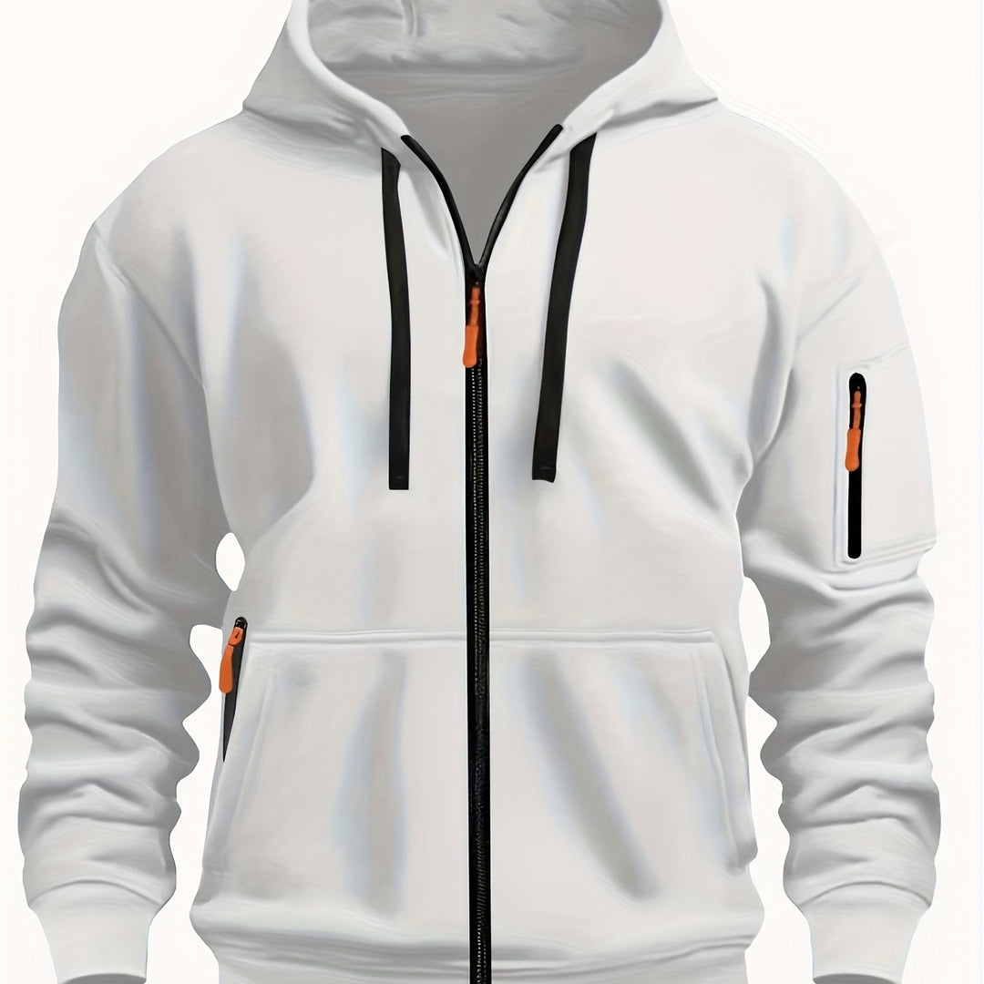 Codzienny Zip-Up bluza z kapturem