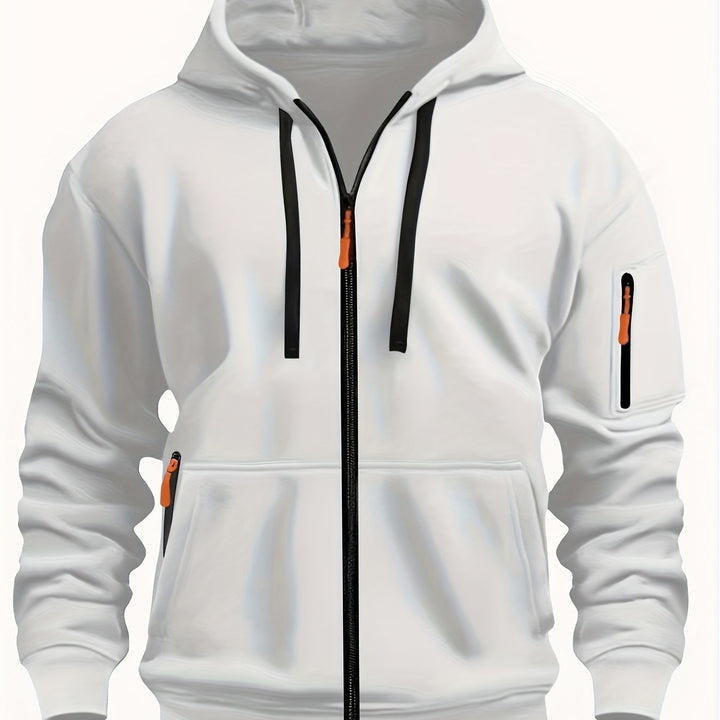 Codzienny Zip-Up bluza z kapturem