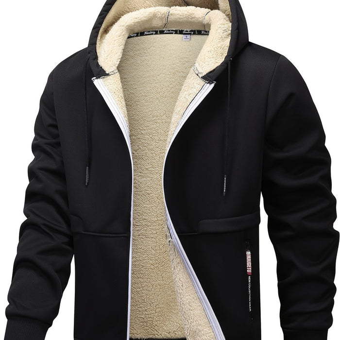 Przytulny z kapturem Zip-Up kurtka