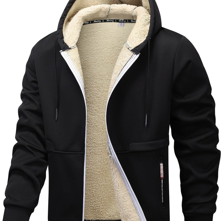 Przytulny z kapturem Zip-Up kurtka