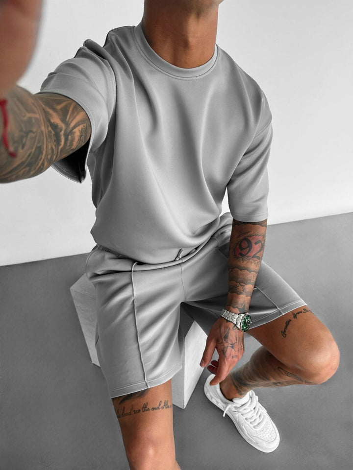 T-shirt Regular Fit Diver - Szary