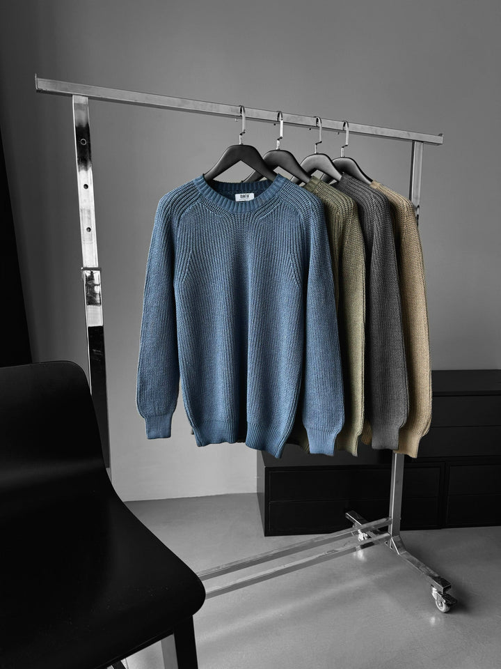 Oversize Prany Sweter - Khaki