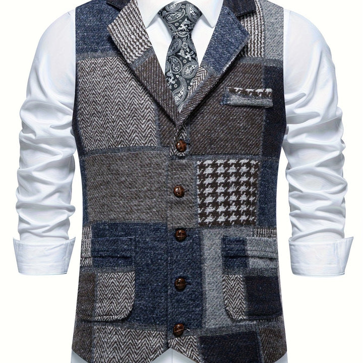 Patchwork dopasowany kamizelka