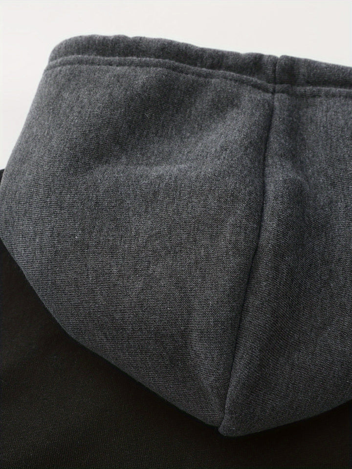 Blok kolorystyczny Zip-Up bluza z kapturem