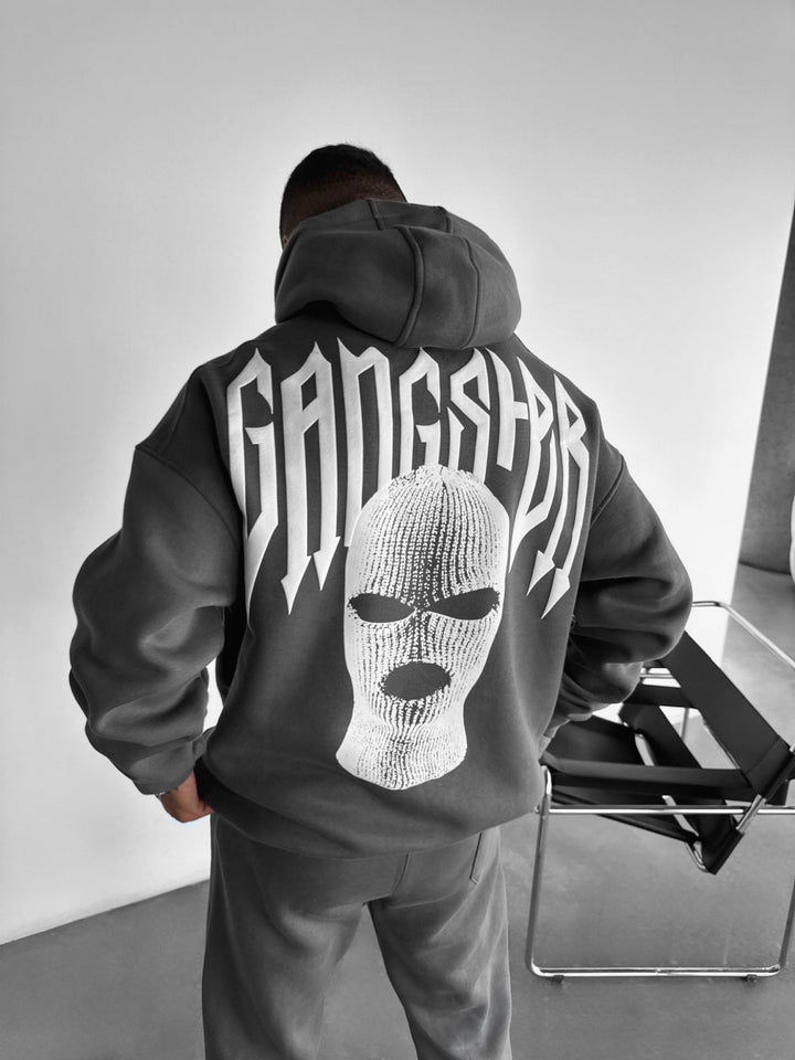 Oversize Gangster Hoodie - Antracyt