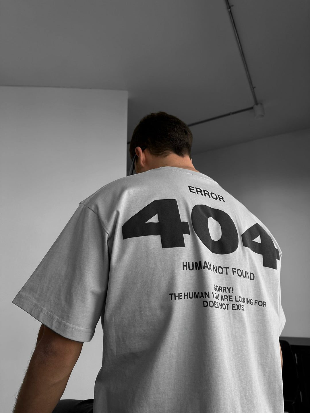 T-shirt Oversize 404 - Szary