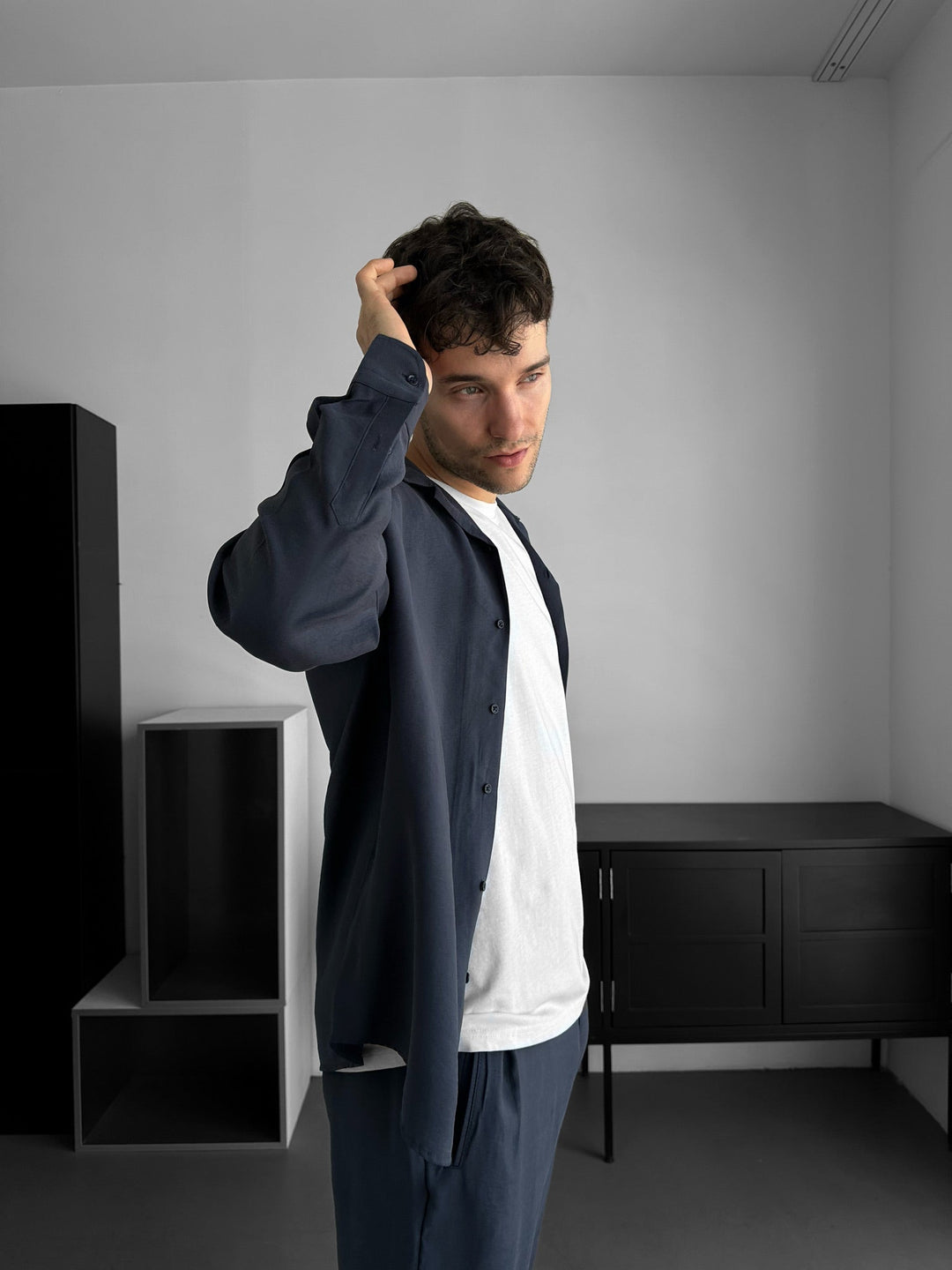 Koszula Regular Fit - Granatowa