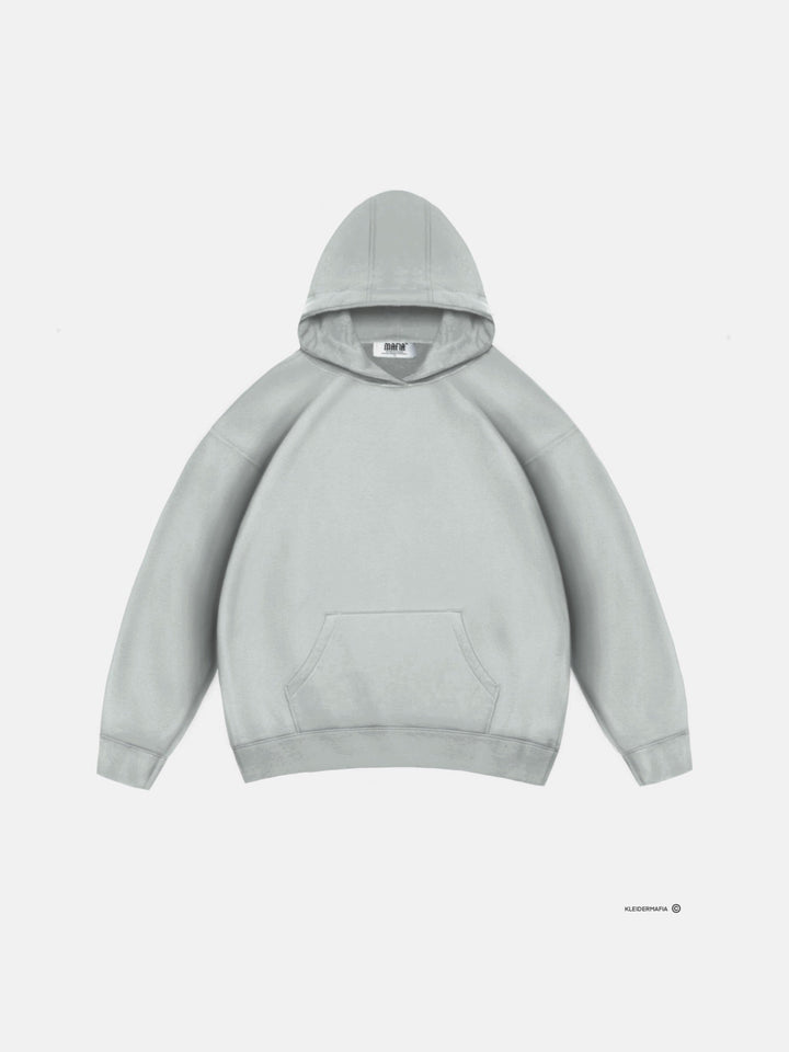 Oversize Basic Hoodie - Szary
