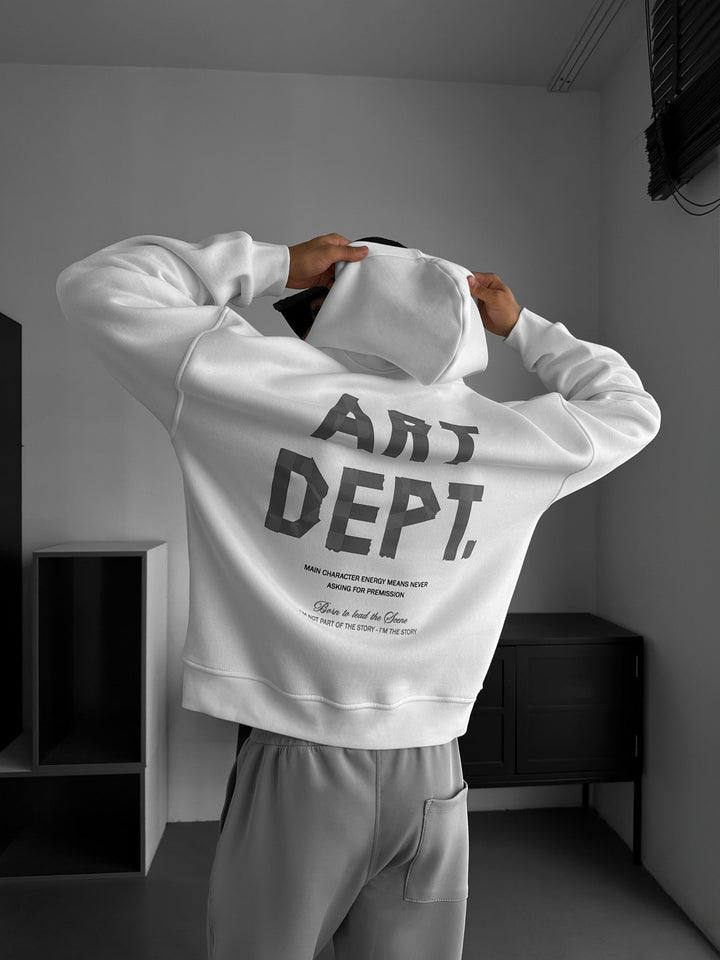 Oversize Art Dept. Hoodie - Ecru