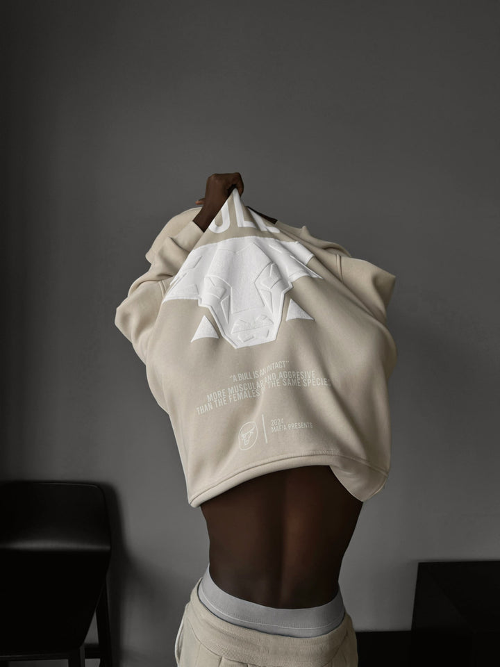 Oversize Bull Hoodie - Bleached Sand