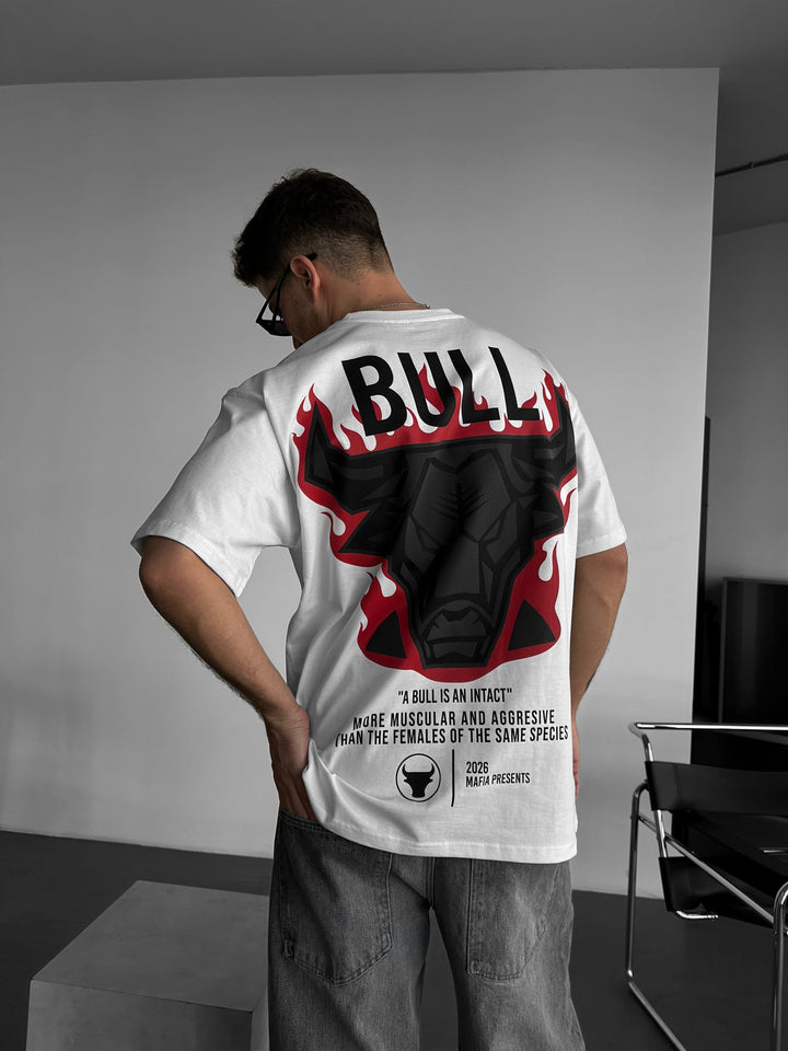 T-shirt Oversize Fired Bull - Ecru