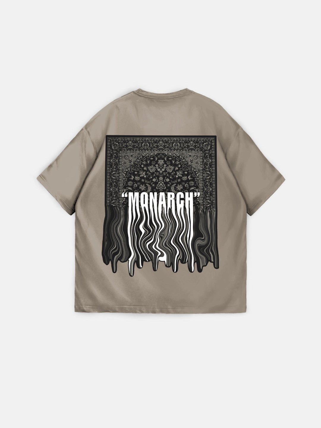 Oversize Monarch T-Shirt - Beżowy