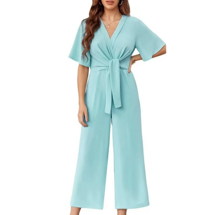 Elegancki letni Tie Knot kombinezon