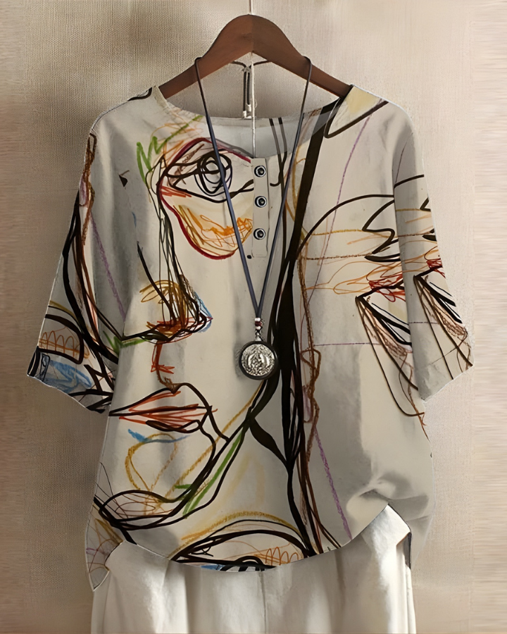 Swobodny letni boho top