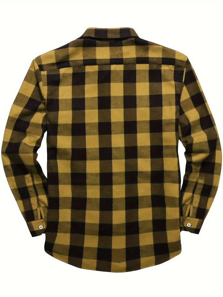 Klasyczny w kratę Flannel koszula