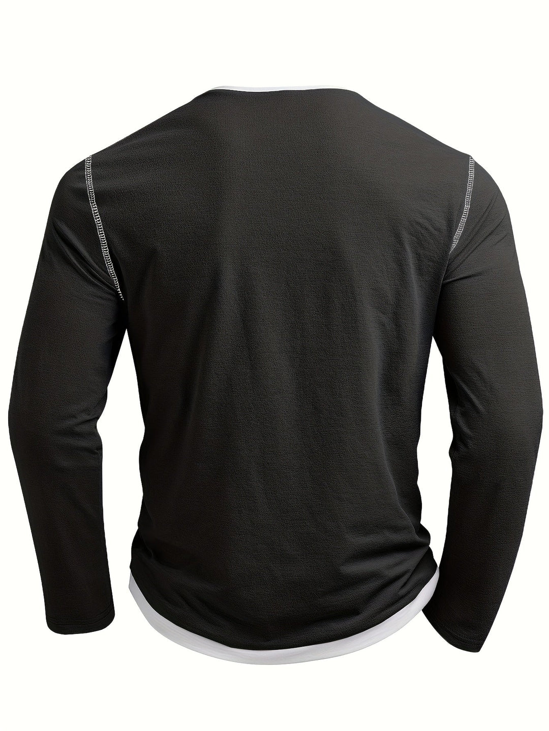 Elegancki Notch-Neck koszula henley
