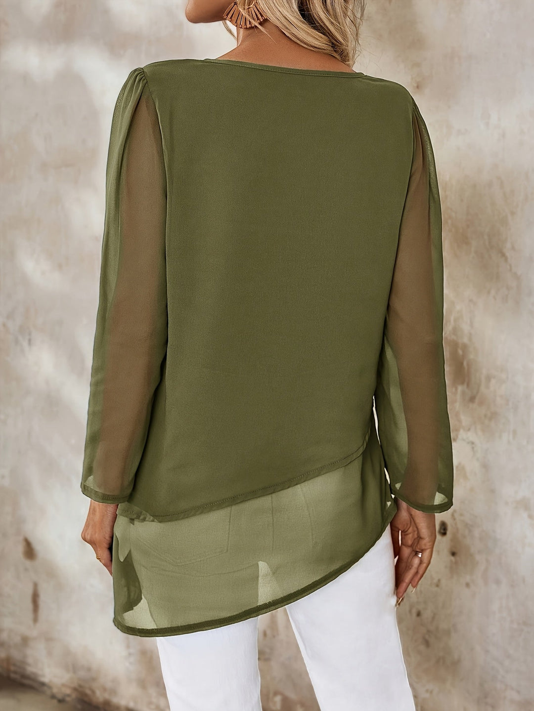 Layered zwiewny bluzka