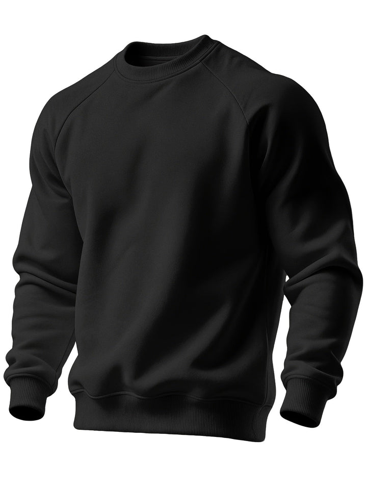 Klasyczny Raglan bluza z okrągłym dekoltem