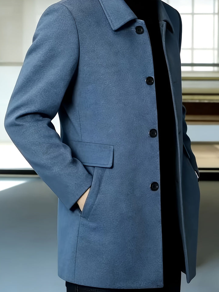 Elegancki Single-Breasted Overcoat