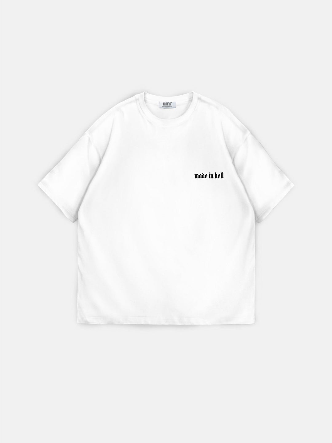 T-shirt Oversize Made in Hell - Ecru