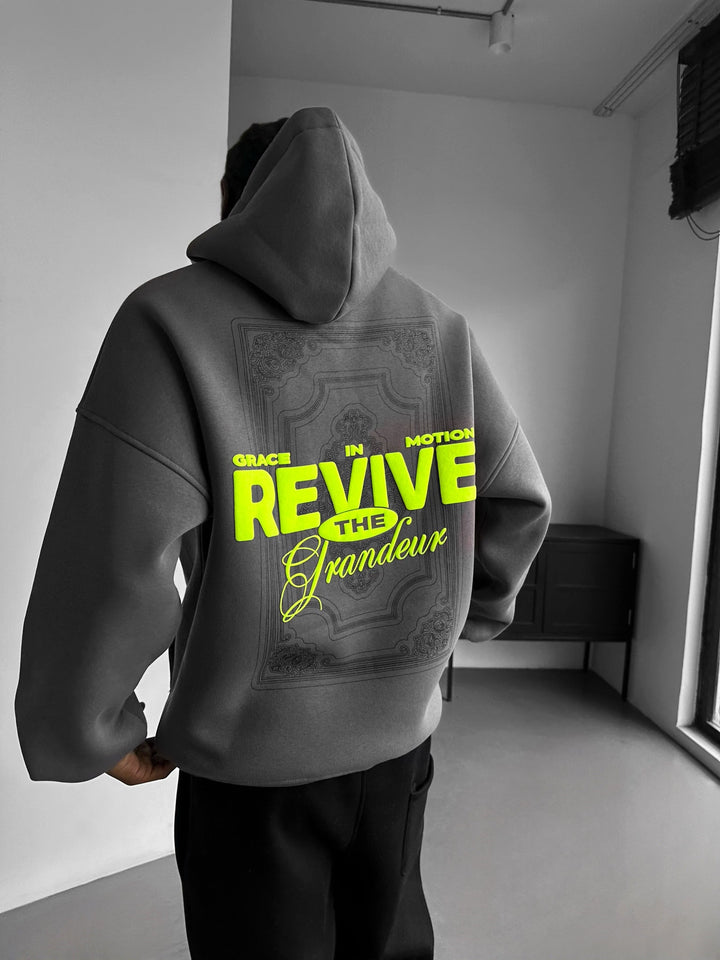 Oversize Revive Hoodie - Antracyt