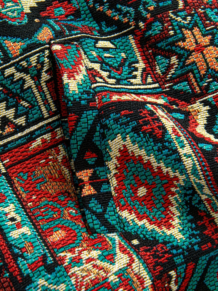 Wzorzysty Lapel zamek kurtka