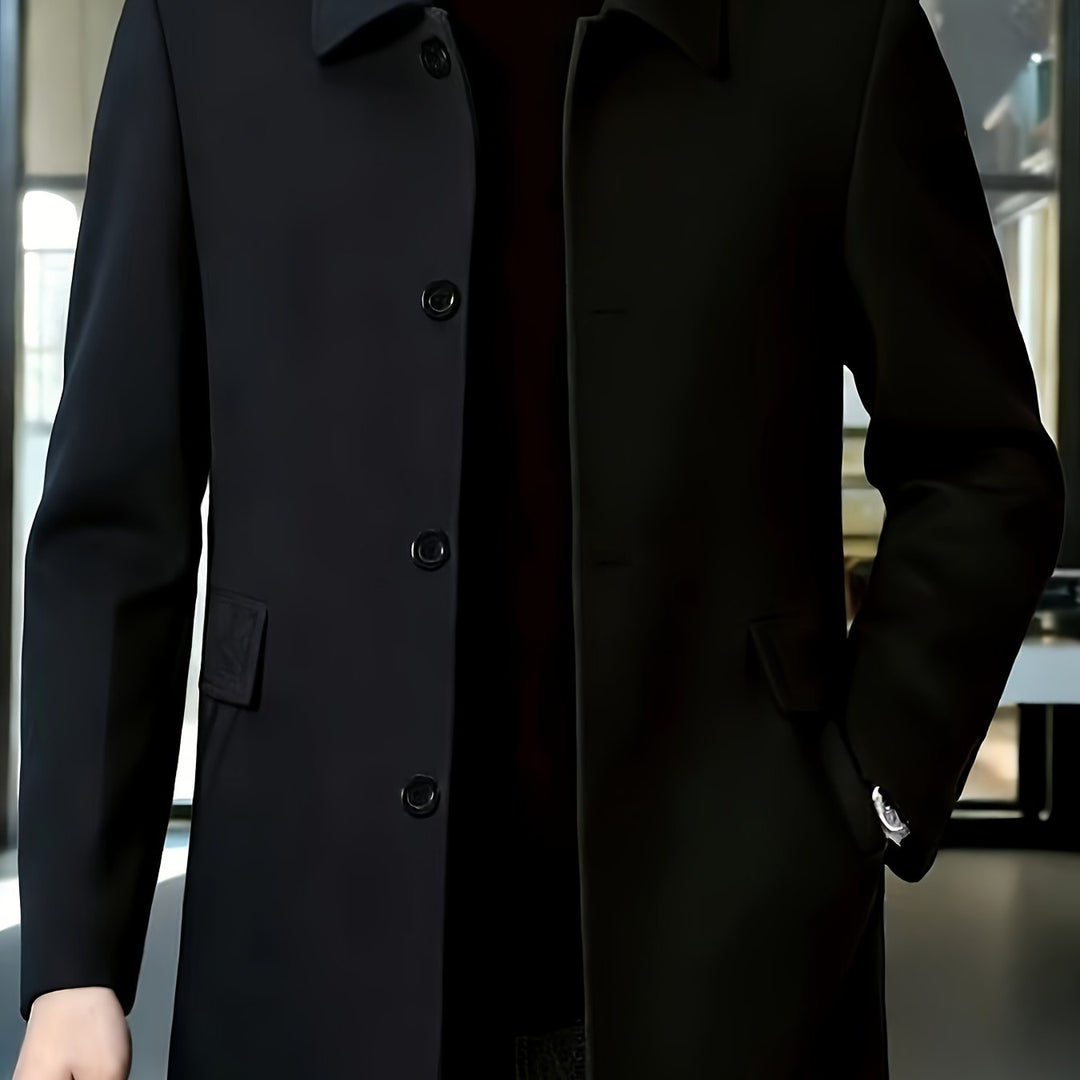Elegancki Single-Breasted Overcoat