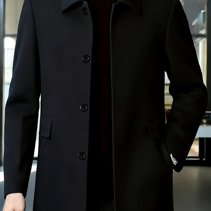 Elegancki Single-Breasted Overcoat