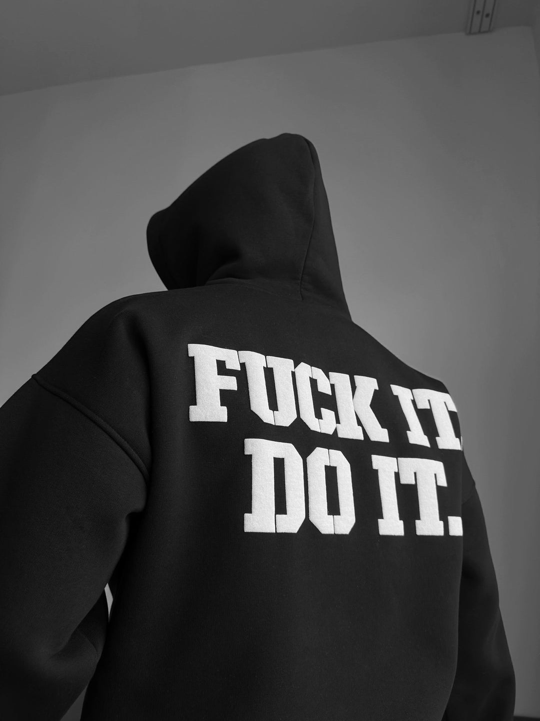 Oversize Do It Hoodie - Czarny