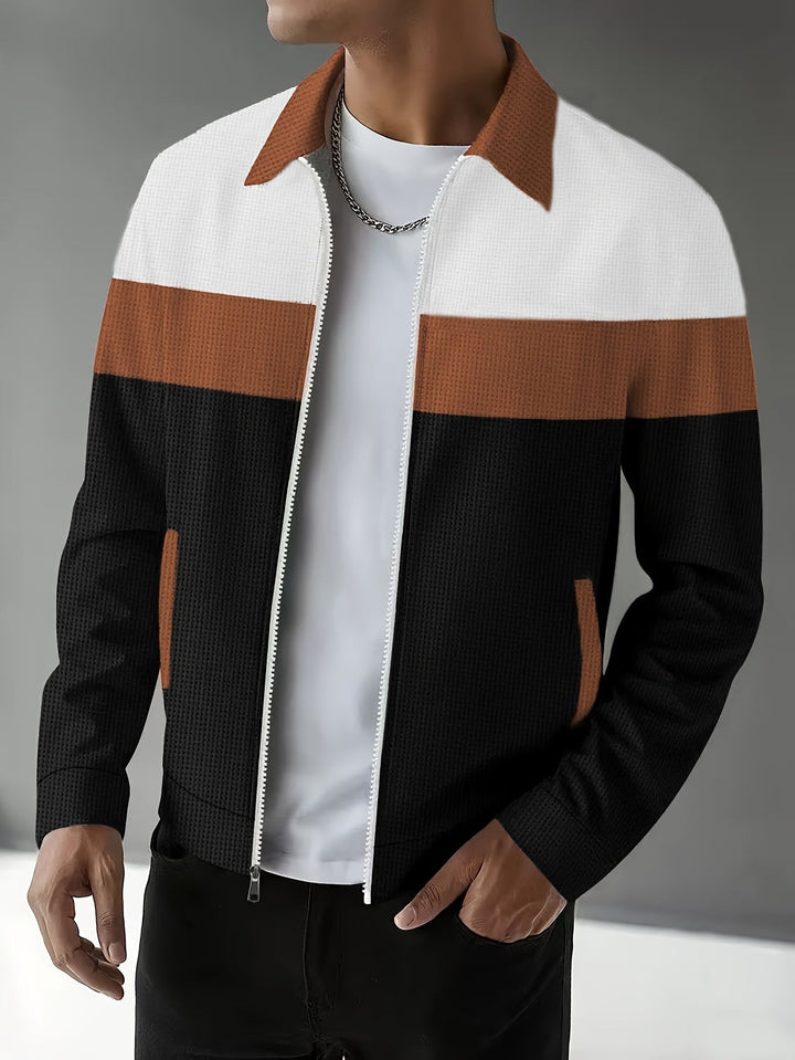 Blok kolorów Zip-Up kurtka