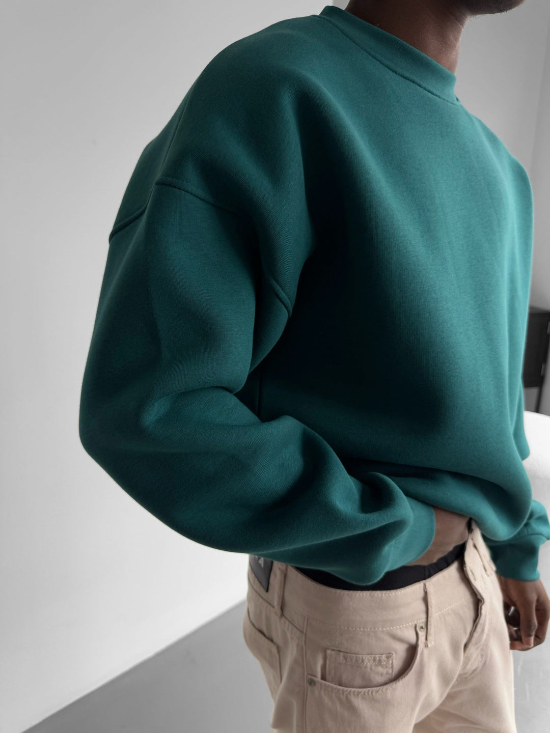 Oversize Basic Sweater - Morska Mchy