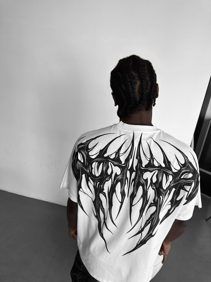 T-shirt Oversize Tribal - Ecru