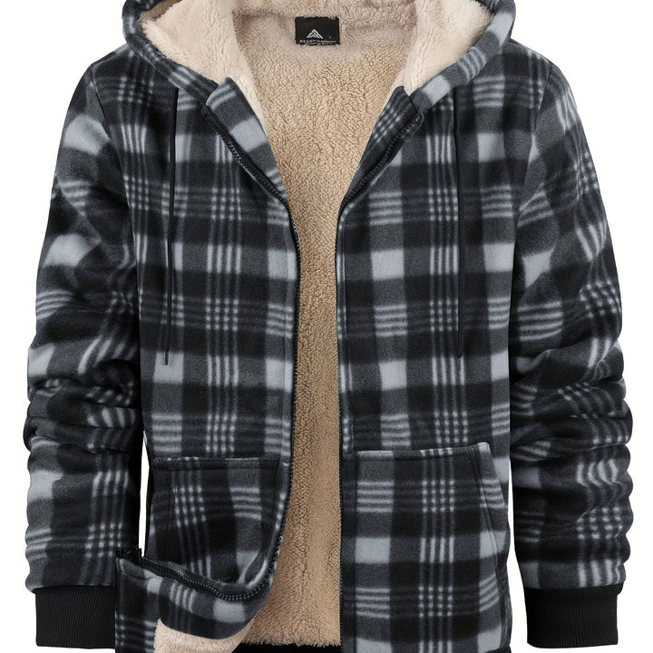 Przytulny z kapturem Zip-Up kurtka
