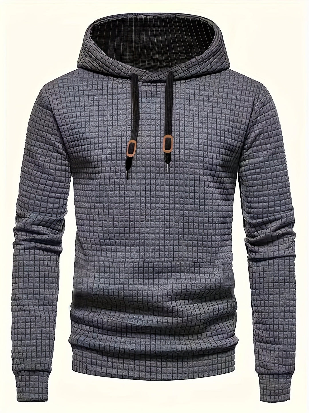 Fakturowany bluza z kapturem
