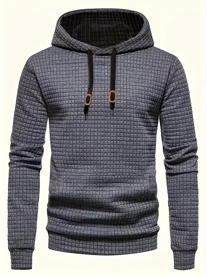 Fakturowany bluza z kapturem