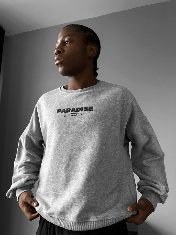 Sweter Oversize Paradise - Szary Melanż