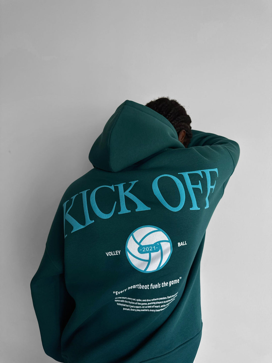 Oversize "KICK OFF" Hoodie - Morska Moszcz