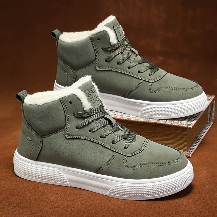 Ciepły-Lined wysokie sneakersy