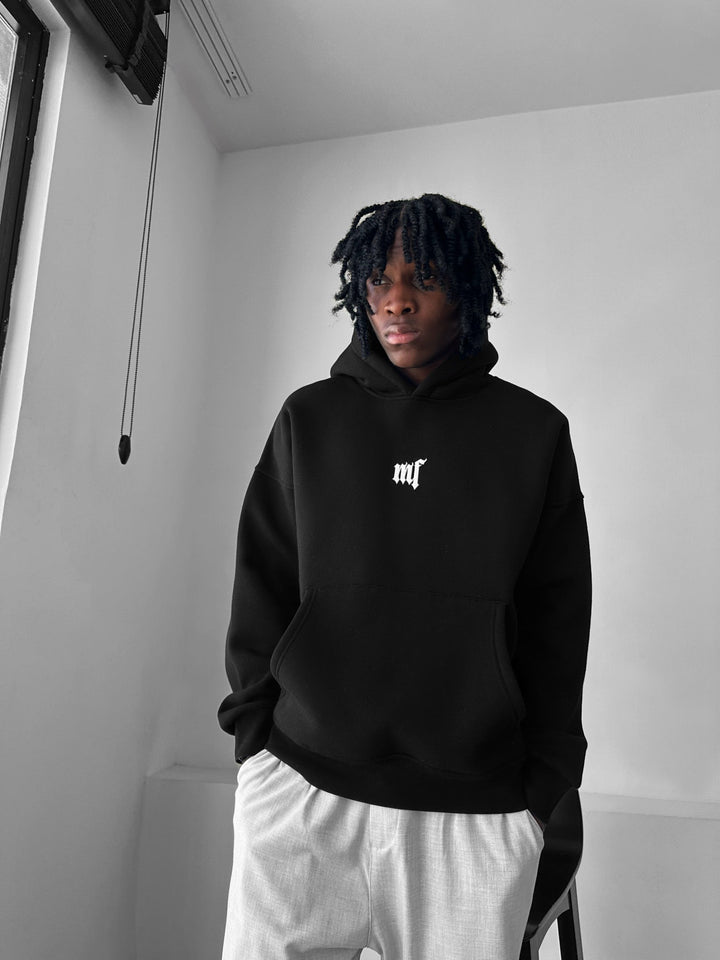 Oversize “EX” Hoodie - Czarny
