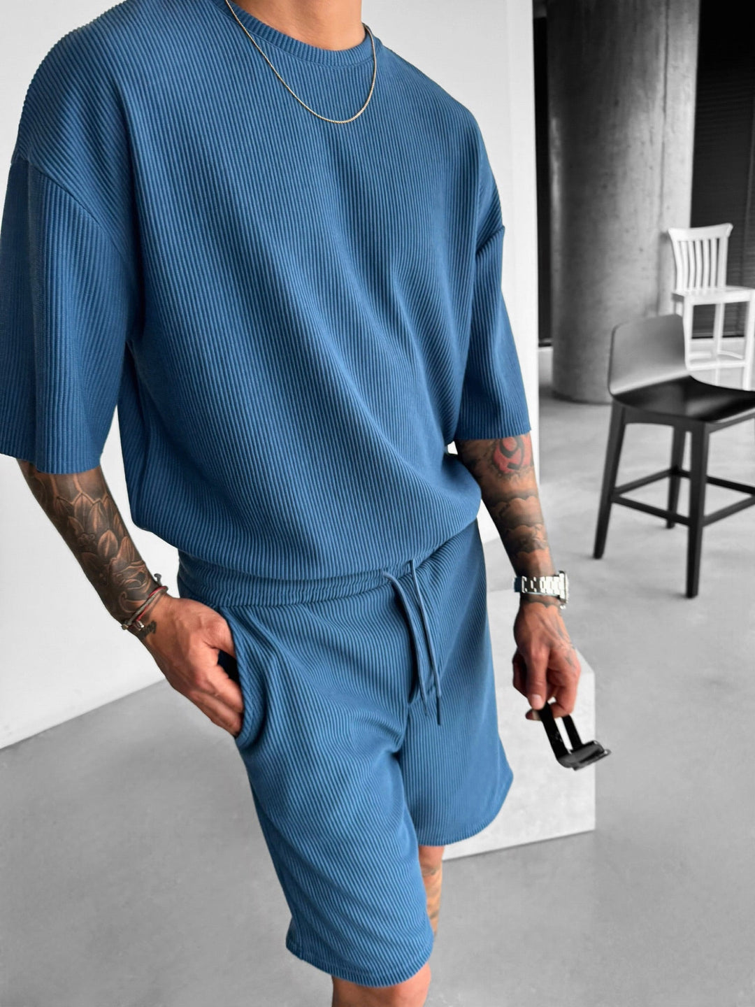 Oversize Cord Tee - Indygo