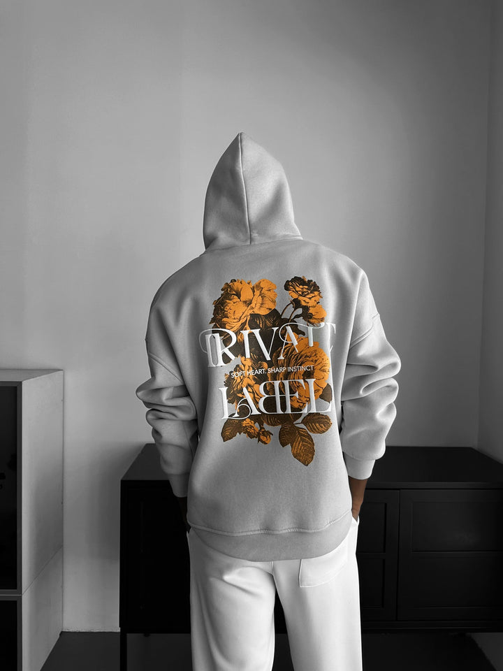 Oversize Hoodie z Prywatną Metką - Szary