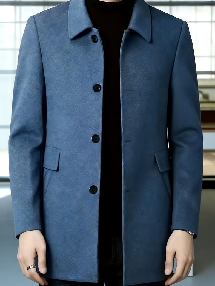 Elegancki Single-Breasted Overcoat