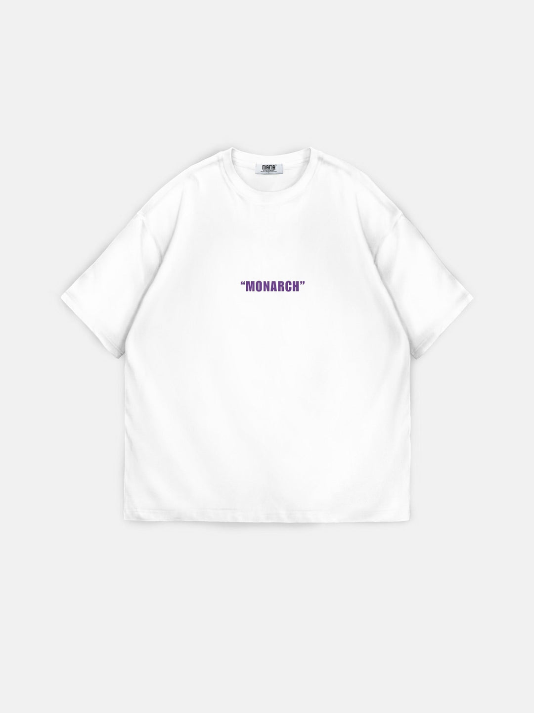 T-shirt Oversize Monarch - Ecru i Lila