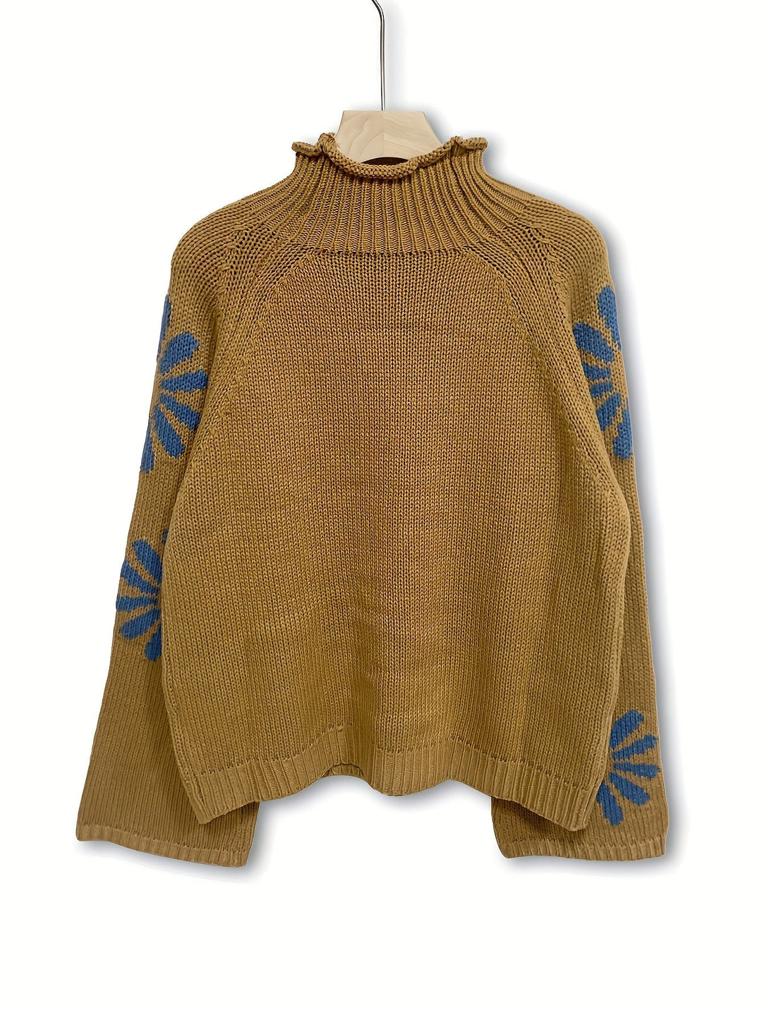 Blossom-Knit wysoki szyja sweter