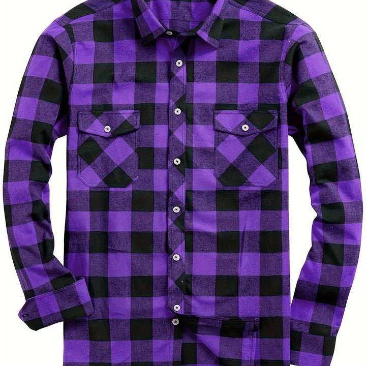 Klasyczny w kratę Flannel koszula